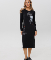 Платье женское П-173 (футер 2х нитка пенье г/к)